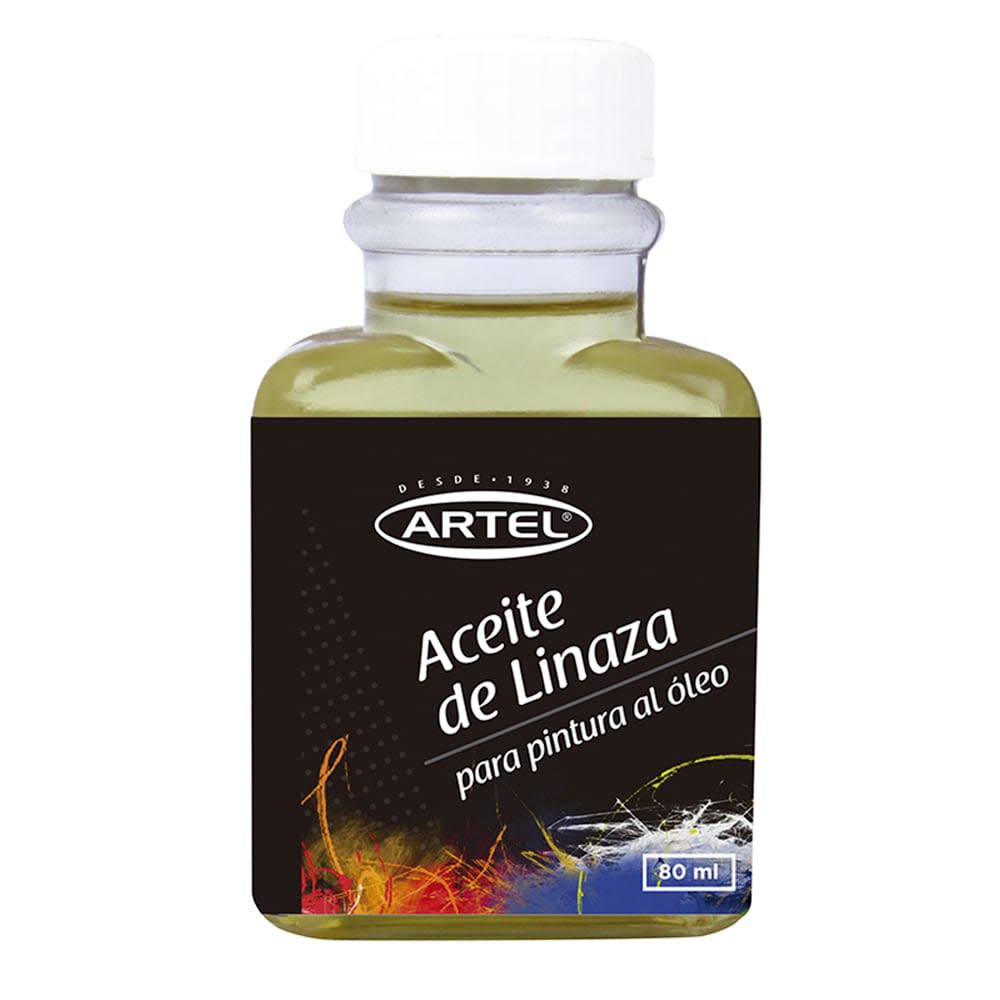 ACEITE DE LINAZA 80ML PARA PINTURA AL ÓLEO ARTEL1