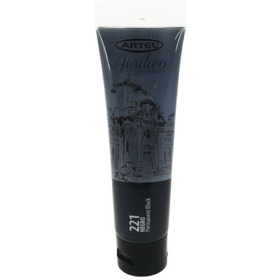 ACRÍLICO 100ML NEGRO (221) ARTEL1