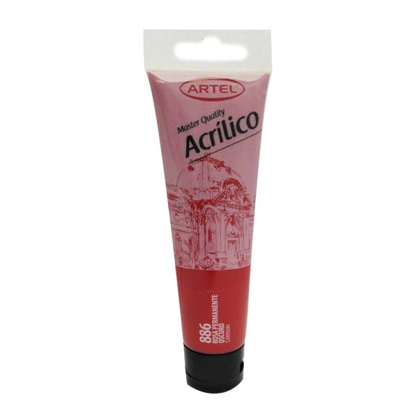 ACRÍLICO 100ML ROSA PERMENENTE OSCURO (886) ARTEL1
