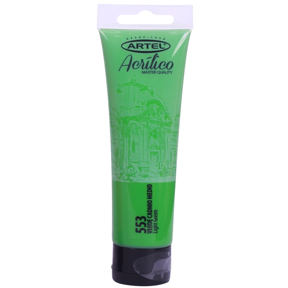 ACRÍLICO 100ML VERDE CADMIO MEDIO (553) ARTEL1