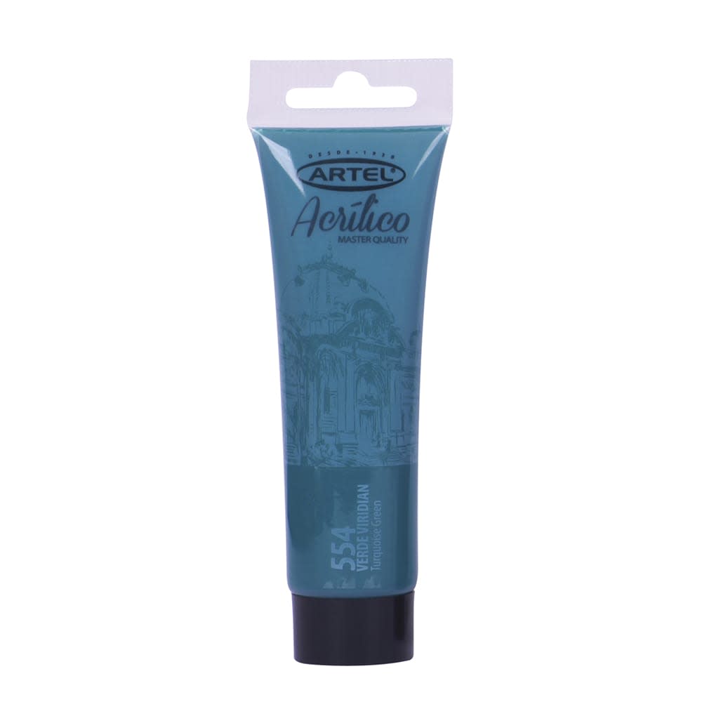 ACRÍLICO 100ML VERDE VIRIDIAN (554) ARTEL1