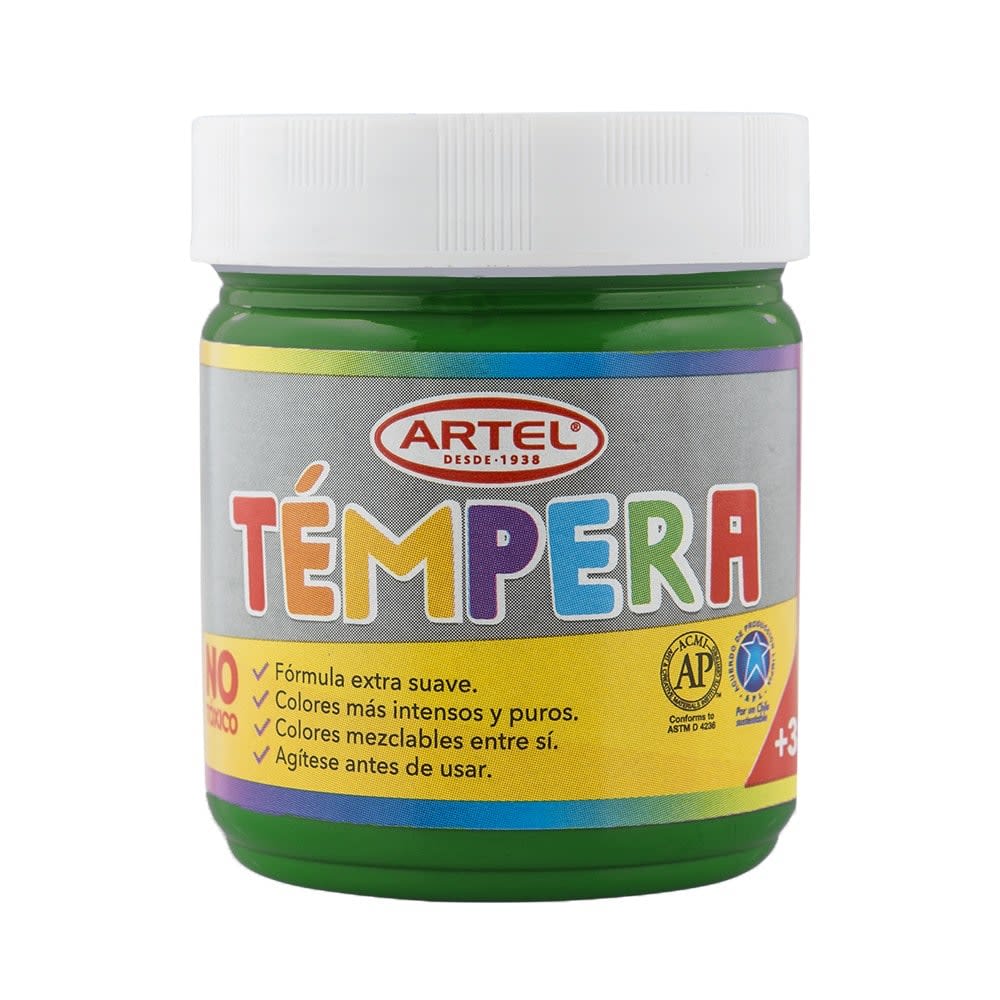TÉMPERA 100ML VERDE OSCURO (54) ARTEL1