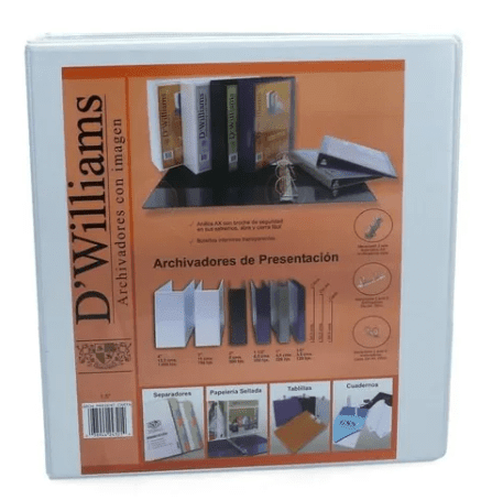 D WILLIAMS ARCHIVADOR OFICIO 2X1
