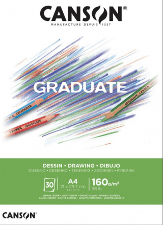 BLOCK GRADUATE DIBUJO 160G A4 30HJ CANSON1