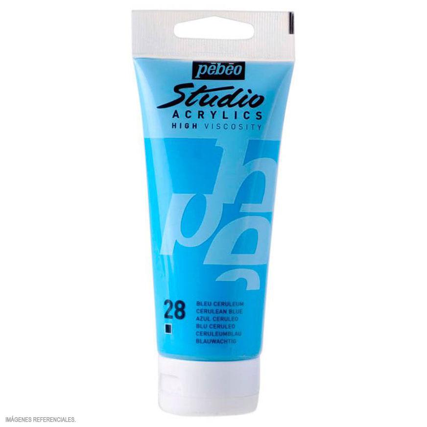 ACRÍLICO 100ML AZUL CERÚLEO (28) PEBEO1