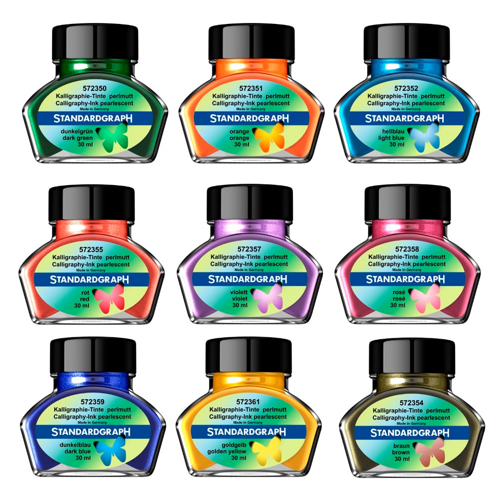 TINTA FINA NACARADA PARA PLUMILLAS 30 ML AZUL OSCURO1