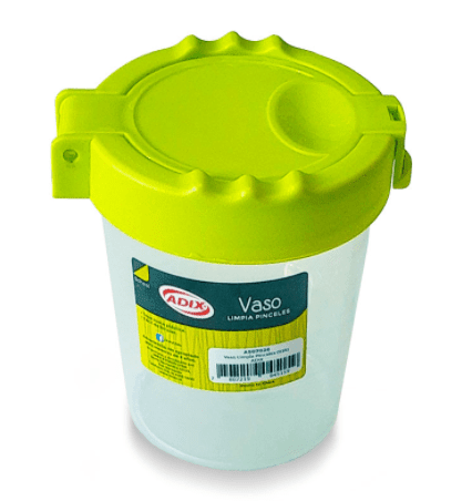 VASO PLÁSTICO LIMPIA PINCELES ADIX1