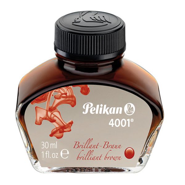 TINTA PARA PLUMA 4001 CAFE FRASCO 30 ML PELIKAN1