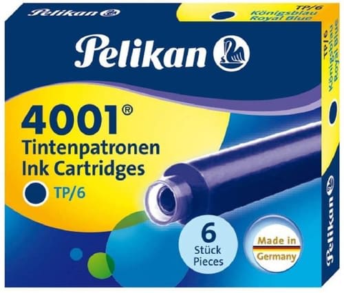 CARTUCHOS DE TINTA 4001 AZUL (6UN) PELIKAN1