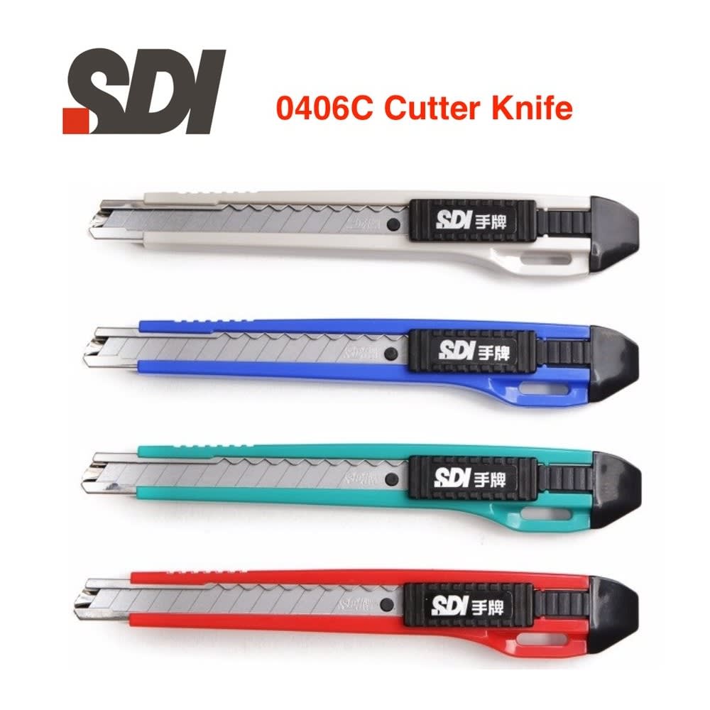 CUCHILLO CARTONERO 9MM BLOQUEO AUTOMÁTICO 0406 SDI1