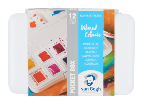 VAN GOGH SET ACUARELA 12 PASTILLAS COLORES VIBRANTES2