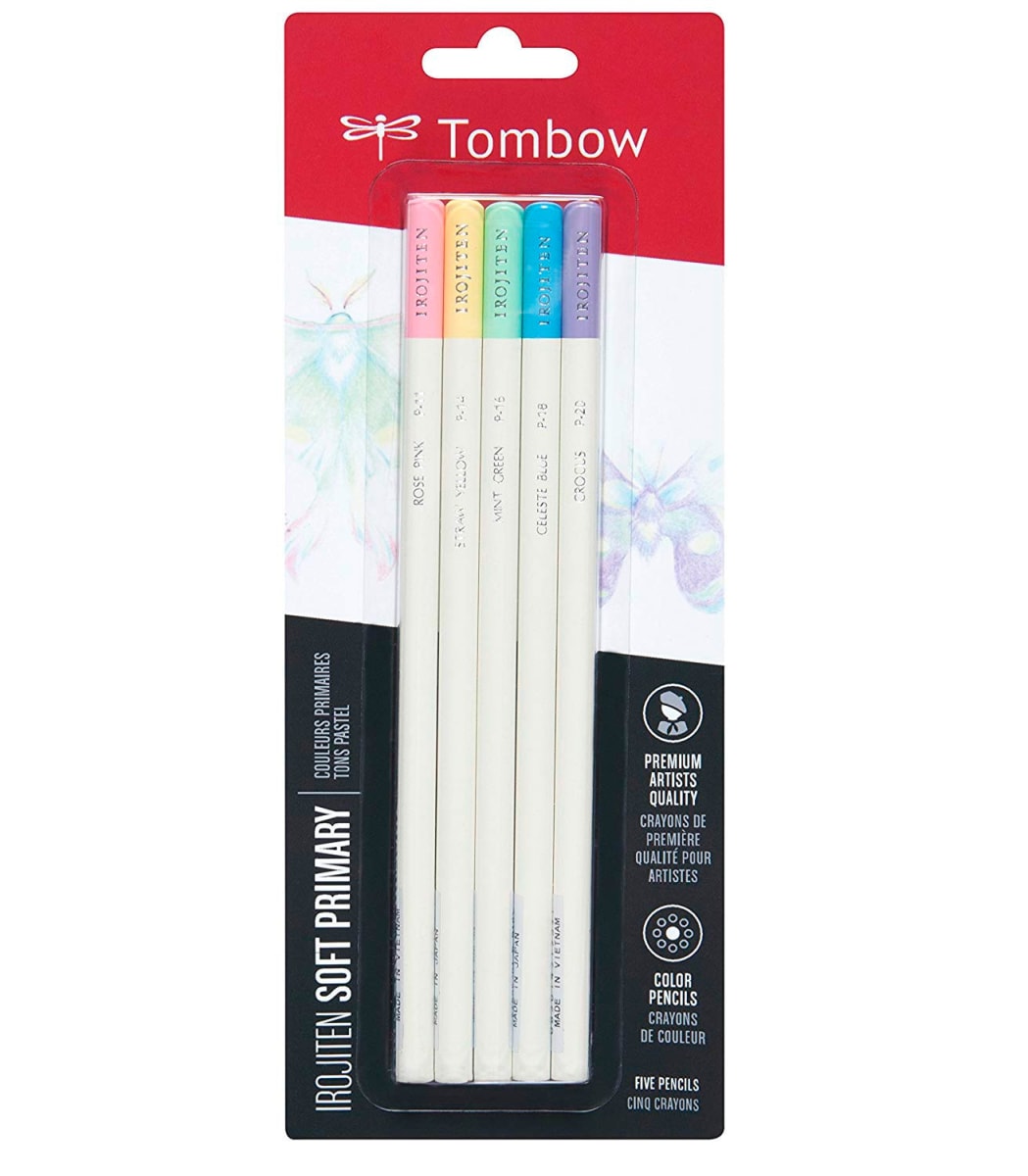 LAPIZ DE COLORES TOMBOW IROJITEN SET PRIMARIOS SUAVES  BLISTER1