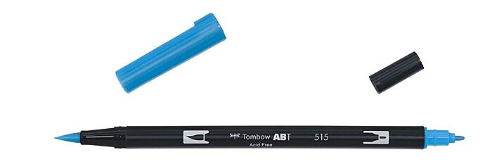 PLUMÓN TOMBOW PUNTA PINCEL  515 - LIGHT BLUE DUAL BRUSH ABT1