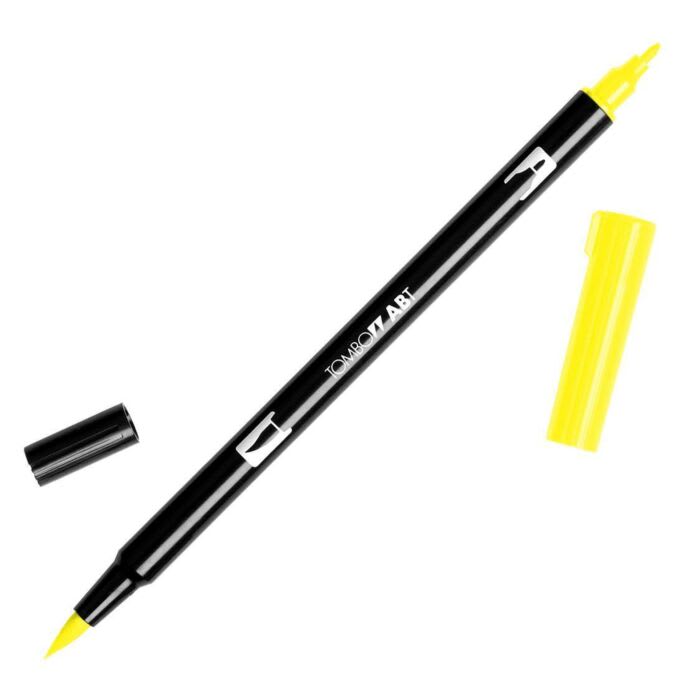 PLUMÓN TOMBOW PUNTA PINCEL  55 - PROCESS YELLOW DUAL BRUSH ABT1