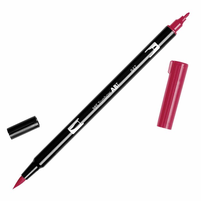 PLUMÓN TOMBOW PUNTA PINCEL  847 - CRIMSON DUAL BRUSH ABT1