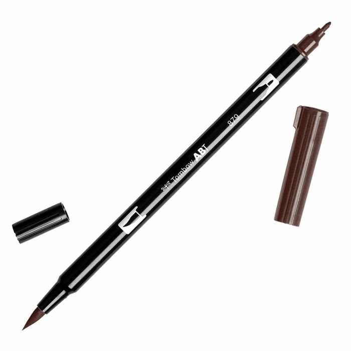 PLUMÓN TOMBOW PUNTA PINCEL  879 - BROWN DUAL BRUSH ABT1