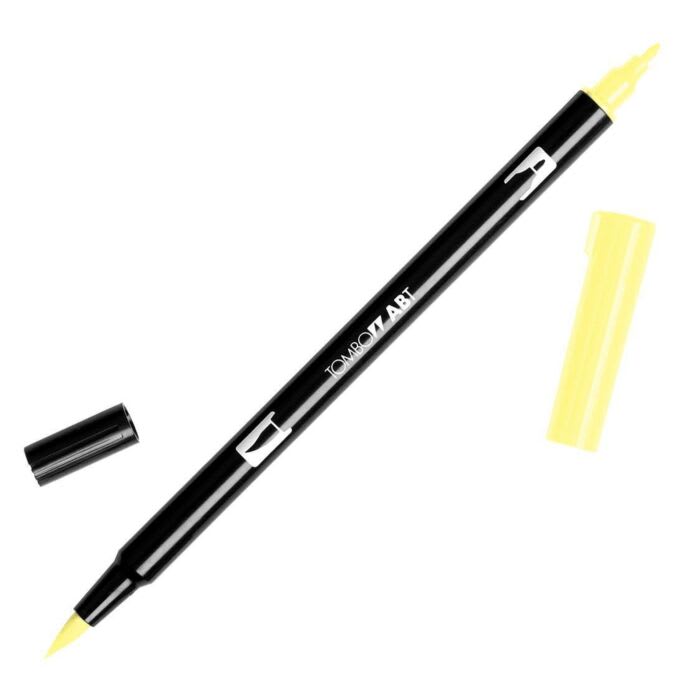 PLUMÓN TOMBOW PUNTA PINCEL  90 - BABY YELLOW DUAL BRUSH ABT1