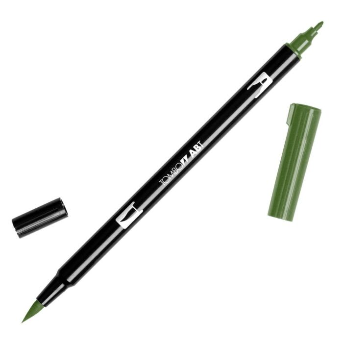 PLUMÓN TOMBOW PUNTA PINCEL 177 -  DARK JADE  DUAL BRUSH ABT1
