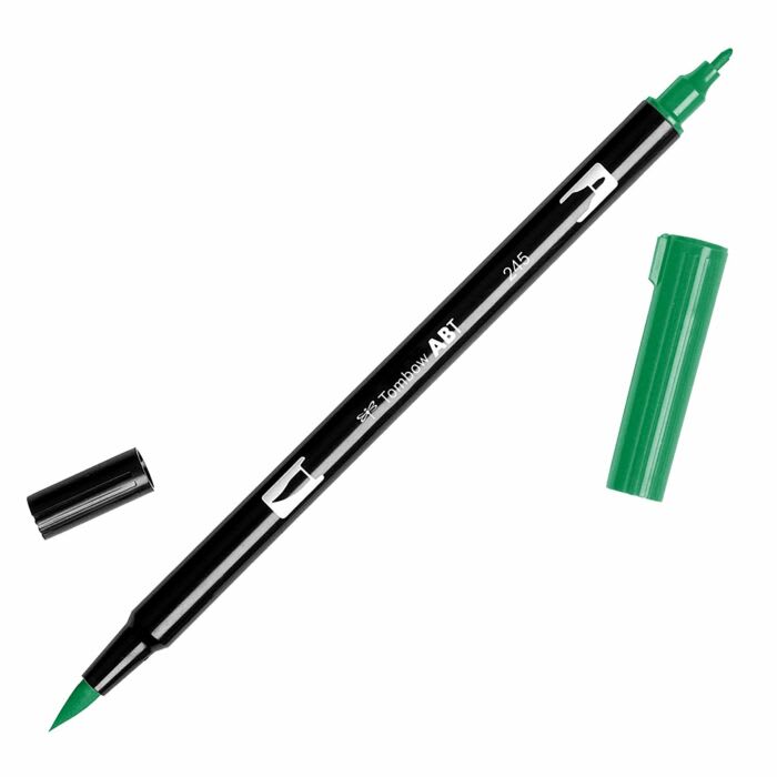 PLUMÓN TOMBOW PUNTA PINCEL 245 -  SAP GREEN DUAL BRUSH ABT1