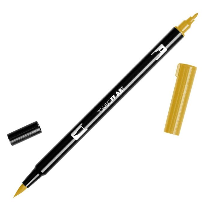 PLUMÓN TOMBOW PUNTA PINCEL 26 -  YELLOW GOLD DUAL BRUSH ABT1