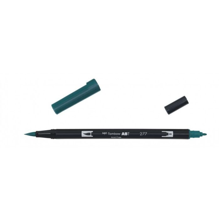 PLUMÓN TOMBOW PUNTA PINCEL 277  - DARK GREEN DUAL BRUSH ABT1