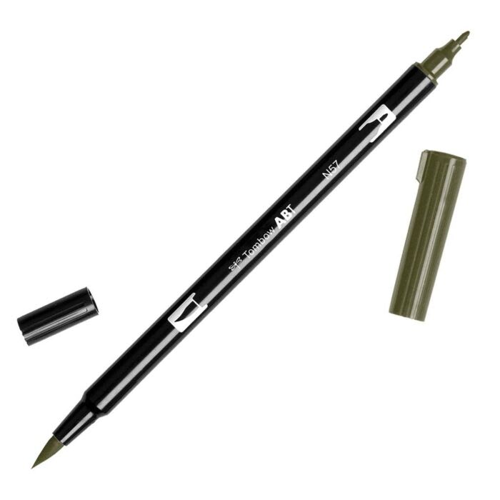 PLUMÓN TOMBOW PUNTA PINCEL N57 - WARM GRAY 5 DUAL BRUSH ABT1