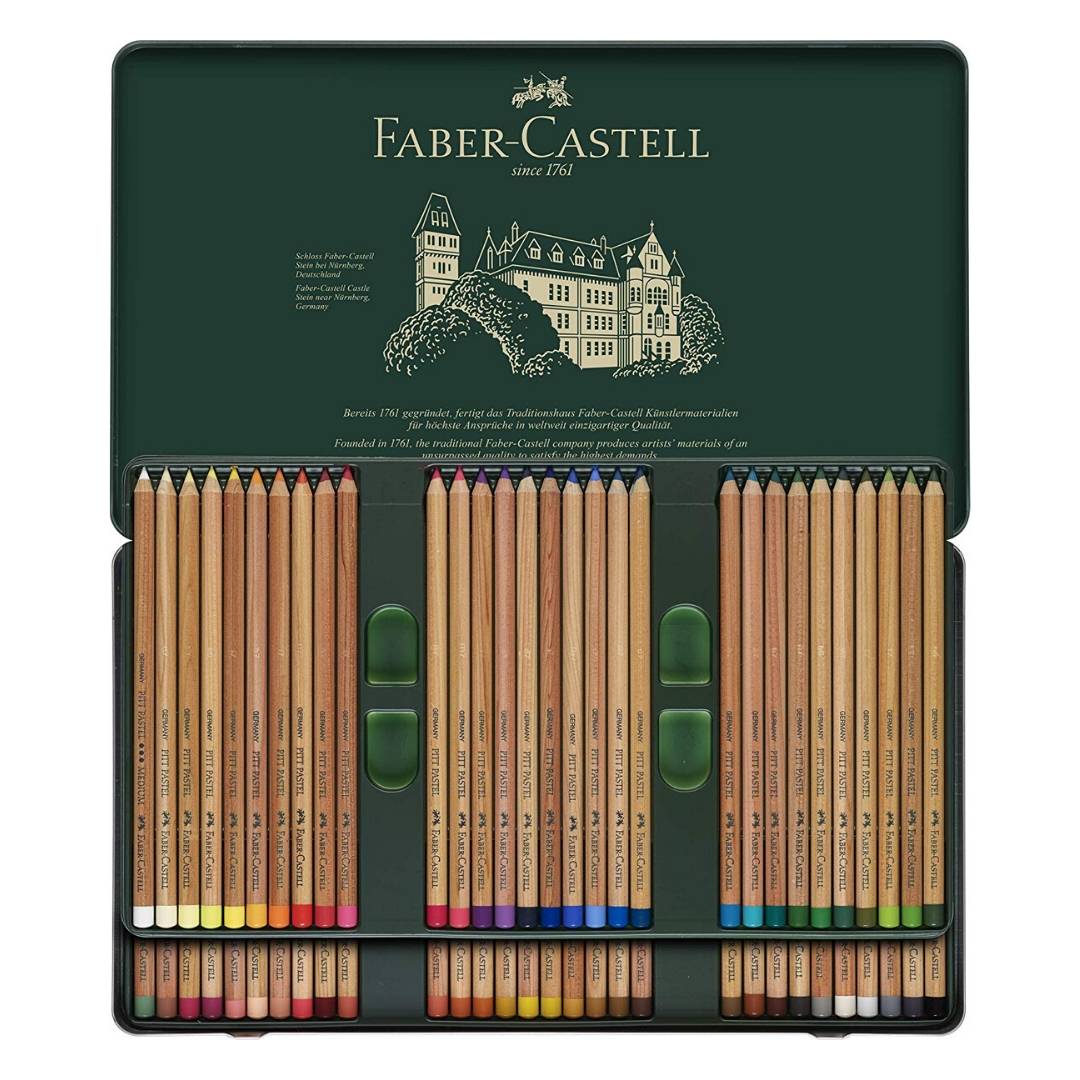 LÁPICES PASTEL PITT 60 COLORES (EN CAJA METÁLICA) FABER-CASTELL1