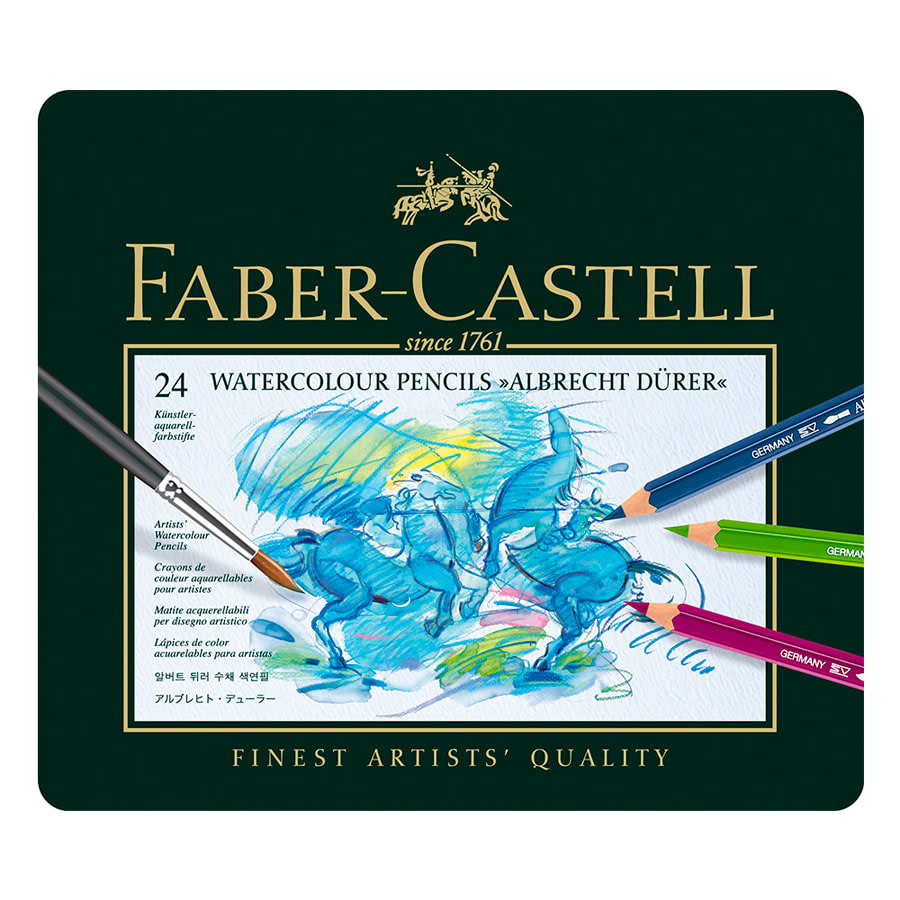 LÁPICES ACUARELABLES ALBRECHT DURER 24 COLORES FABER-CASTELL1
