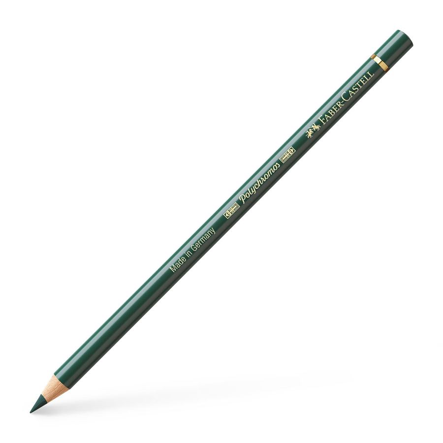 LÁPIZ POLYCHROMOS (165) VERDE ENEBRO FABER-CASTELL1
