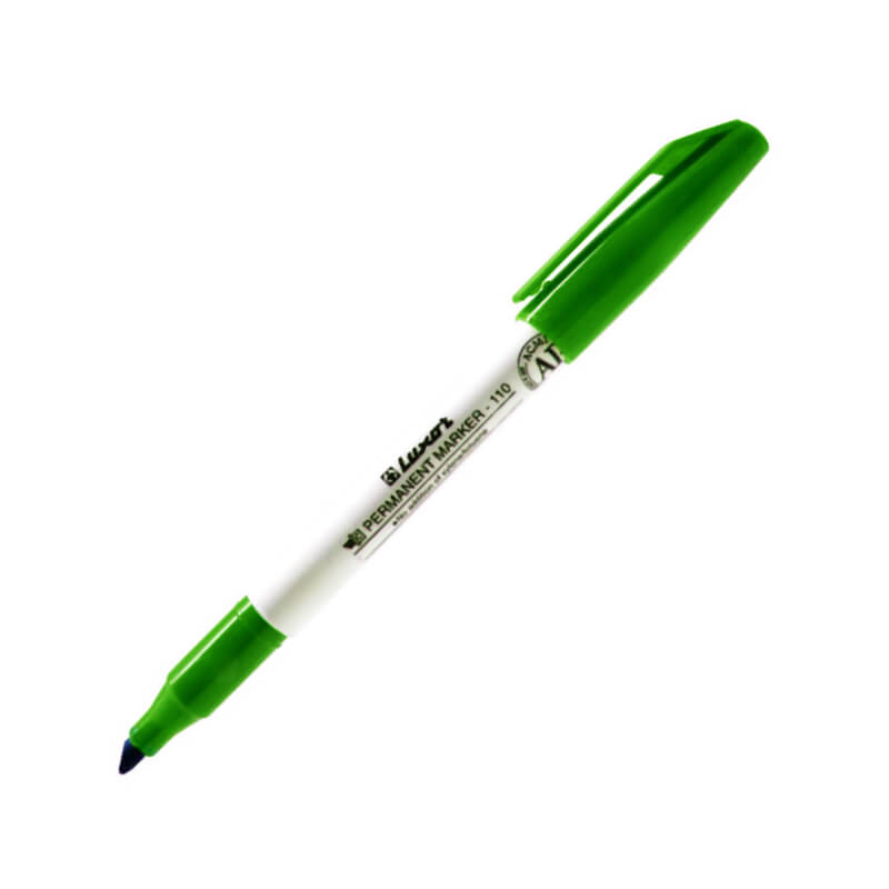 MARCADOR PERMANENTE LUXOR PUNTA BISELADA 110 VERDE1