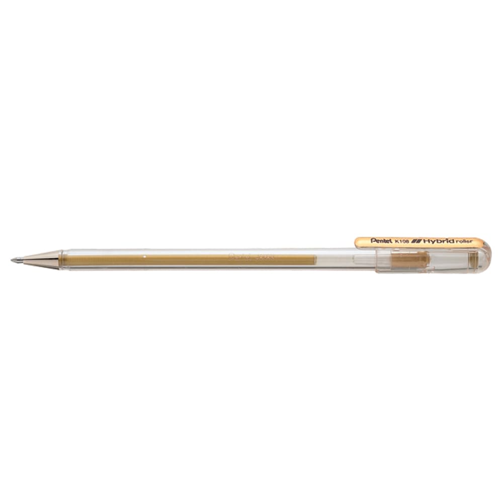 PENTEL HIBRID ROLLER DORADO1