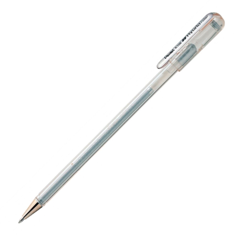 PENTEL HIBRID ROLLER PLATEADO1