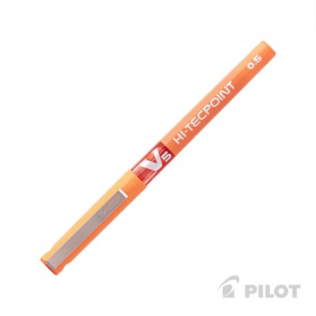 LÁPIZ TINTA HI-TECPOINT V5 0.5 NARANJA PILOT2