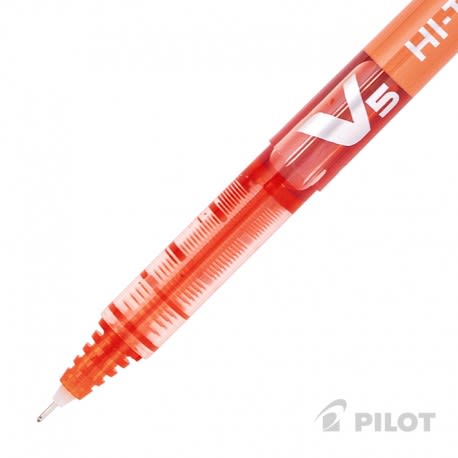 LÁPIZ TINTA HI-TECPOINT V5 0.5 NARANJA PILOT1