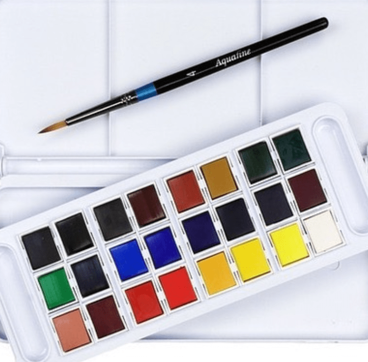 ACUARELA EN PASTILLAS AQUAFINE 24 COLORES DALER ROWNEY1