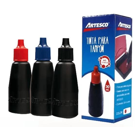 TINTA PARA TAMPON 30ML NEGRO 1 UNIDAD1