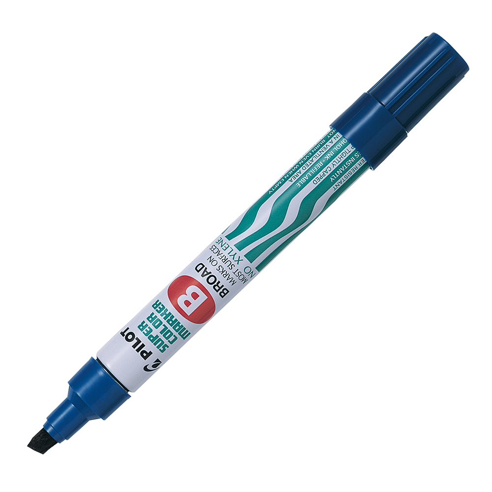 MARCADOR PERMANENTE SCA BISELADO AZUL PILOT1