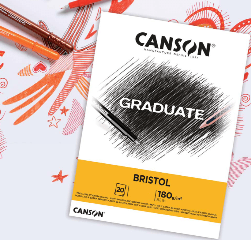 BLOCK GRADUATE BRISTOL 180G A3 20HJ CANSON1