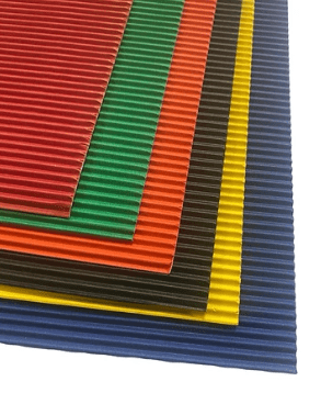 CARTÓN MICROCORRUGADO 40X70CM COLORES (1UN) MARZÚ1