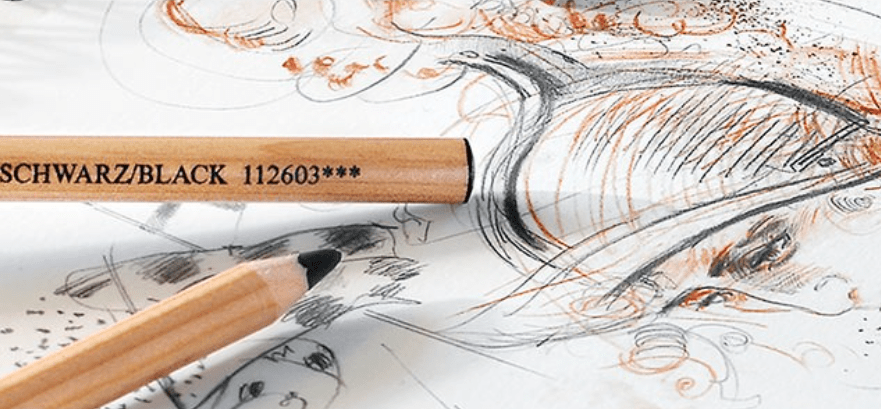 LÁPIZ CARBON PITT BLANCO (S) SUAVE FABER-CASTELL1