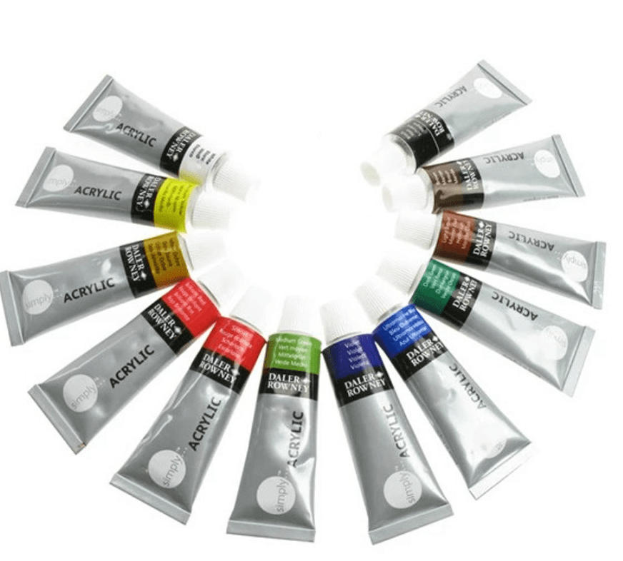 SET 12 ACRÍLICOS 12ML SIMPLY DALER ROWNEY1