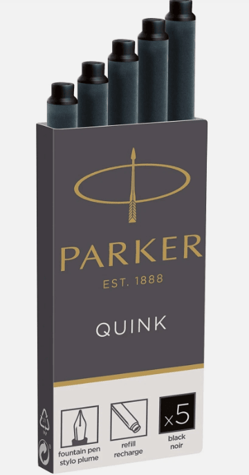 CARTUCHOS LARGOS DE TINTA QUINK AZUL NEGRO (5UN) .1