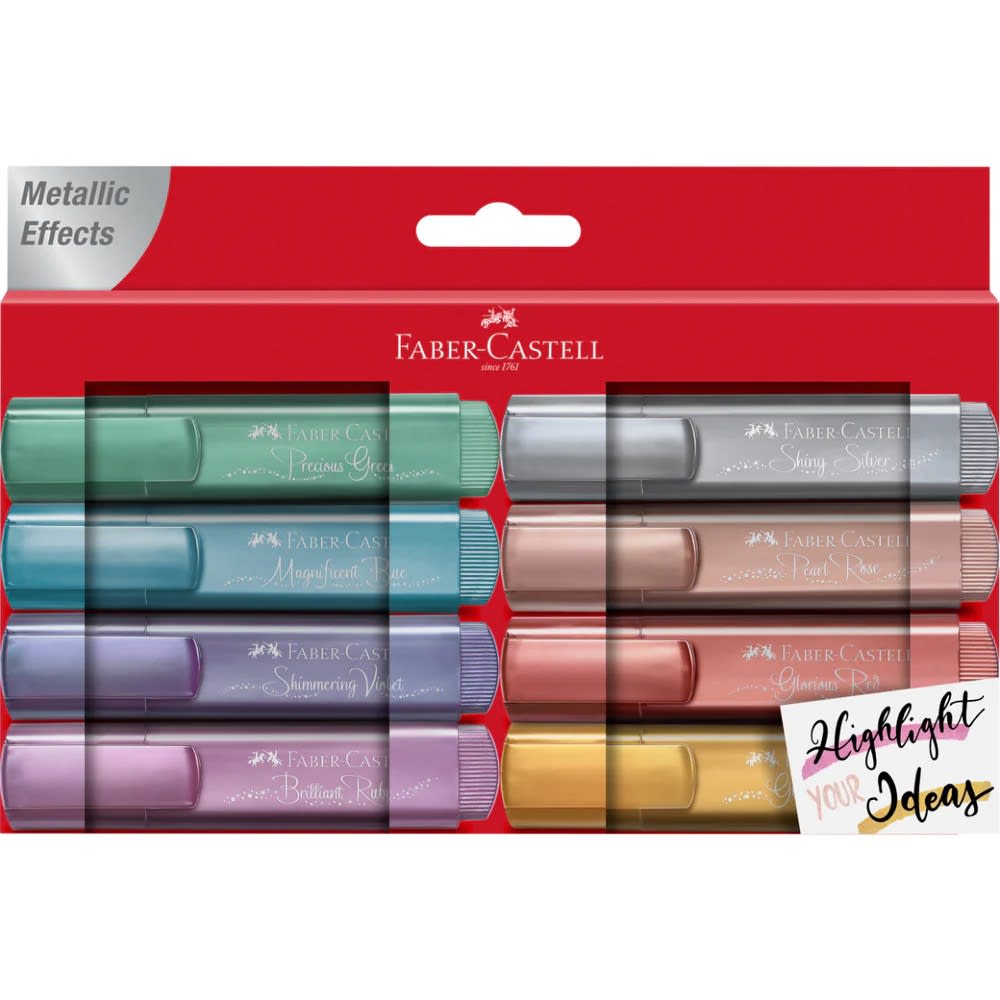 SET 8 DESTACADORES METÁLICOS FABER-CASTELL1