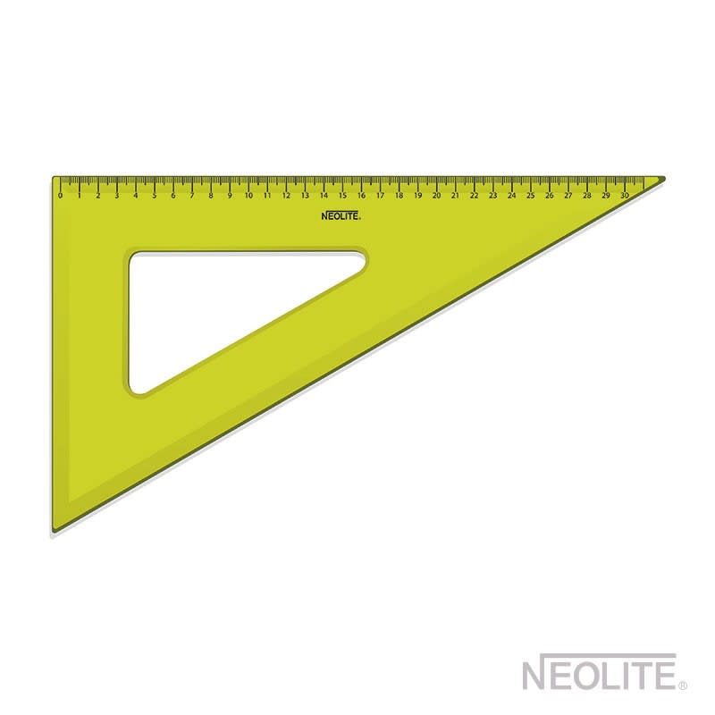 ESCUADRA BISELADA 60° 30CM NEOLITE1