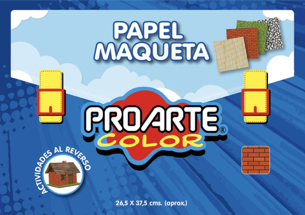 ESTUCHE PAPEL MAQUETA 9 HOJAS 18 DISEÑOS PROARTE1