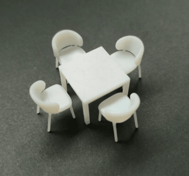 FIGURA MESA CON 4 SILLAS A ESCALA 1:50 (1UN)1