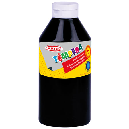 TÉMPERA 500ML NEGRO (21) ARTEL1