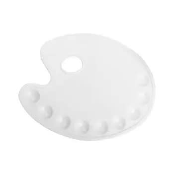 PALETA PLÁSTICA DE PINTURA CON 9 POCILLOS 21X27CM JM1