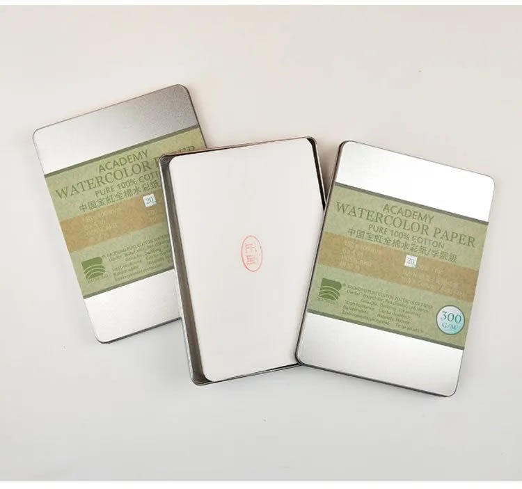 POSTALES PARA ACUARELA 300G 10X15CM (20UN) BAOHONG1