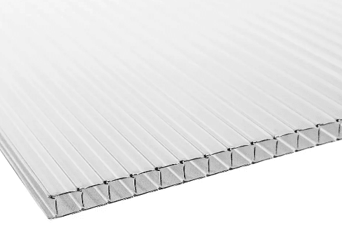 POLICARBONATO BLANCO ALVEOLAR 4MM 80X100CM2